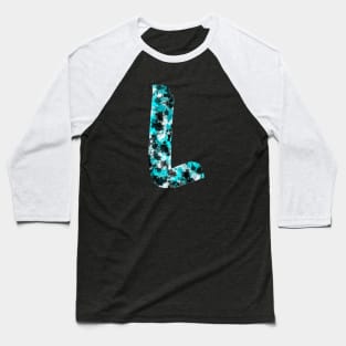 Paint Splash Letter L Baseball T-Shirt